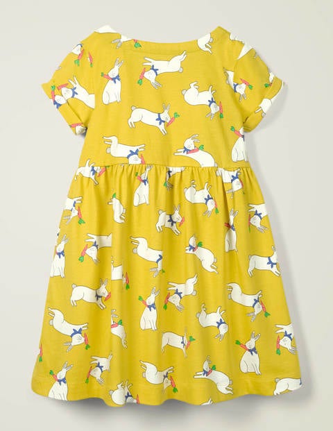 Fun Jersey Dress - Daffodil Bunny Hop Fun Jersey Dress - Daffodil Bunny Hop
