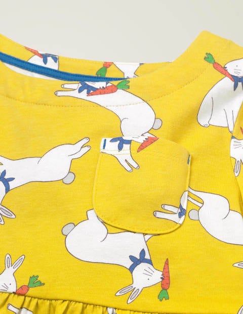 Fun Jersey Dress - Daffodil Bunny Hop Fun Jersey Dress - Daffodil Bunny Hop