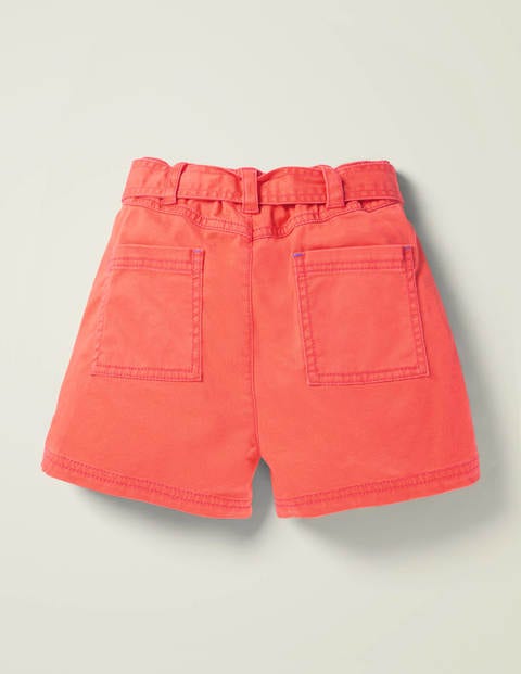 Tie-Waist Shorts - Peach Melba Pink Tie-Waist Shorts - Peach Melba Pink