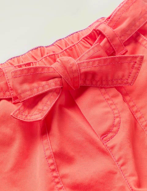 Tie-Waist Shorts - Peach Melba Pink Tie-Waist Shorts - Peach Melba Pink