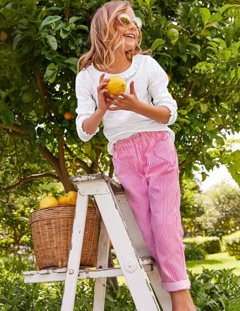 Pull-On Pants - Festival Pink Ticking Pull-On Pants - Festival Pink Ticking