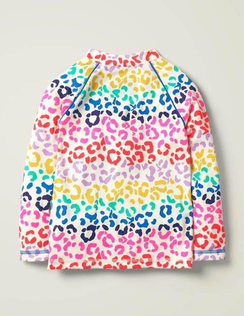 Long-Sleeved Rash Guard - Multi Leopard Spot Long-Sleeved Rash Guard - Multi Leopard Spot