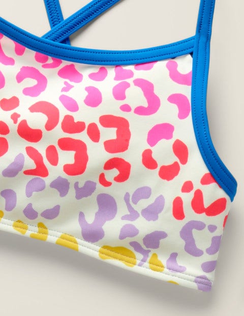 Patterned Bikini Top - Multi Leopard Spot Patterned Bikini Top - Multi Leopard Spot