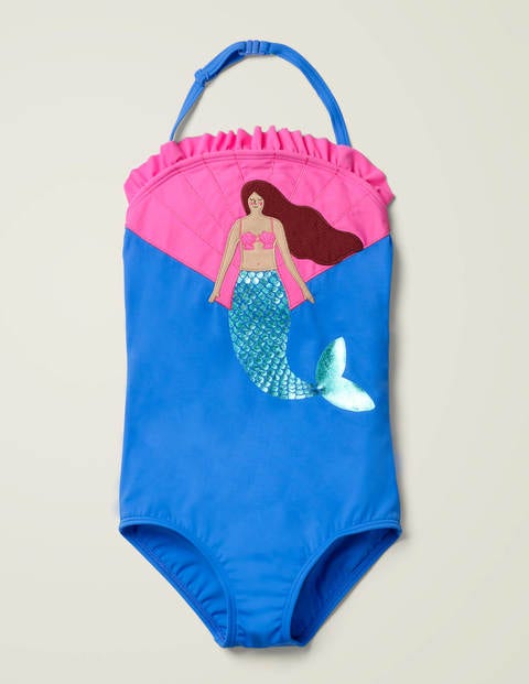 Maillot de bain à appliqué - Sirène bleu oasis Maillot de bain à appliqué - Sirène bleu oasis