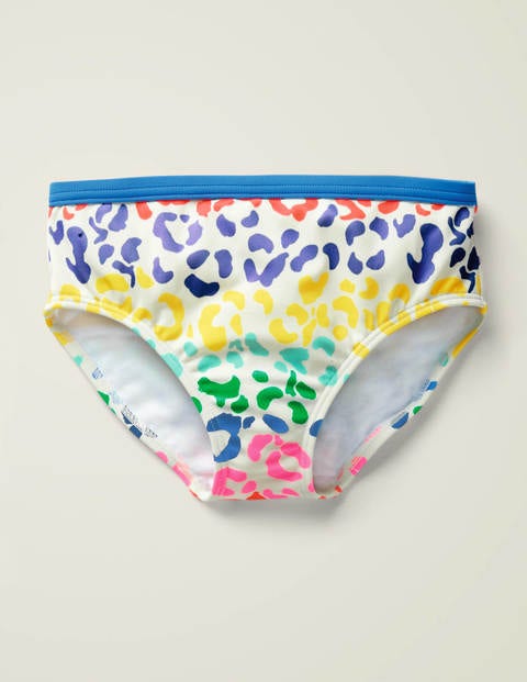 Patterned Bikini Bottoms - Multi Leopard Spot Patterned Bikini Bottoms - Multi Leopard Spot