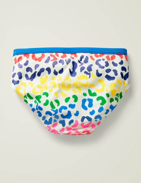Patterned Bikini Bottoms - Multi Leopard Spot Patterned Bikini Bottoms - Multi Leopard Spot