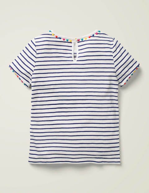 Mini Me Charlie Jersey-T-Shirt - Indigoblau/Naturweiß Mini Me Charlie Jersey-T-Shirt - Indigoblau/Naturweiß