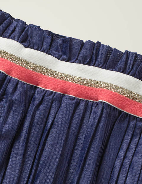 Sparkle Waist Pleated Trousers - Indigo Navy Sparkle Waist Pleated Trousers - Indigo Navy