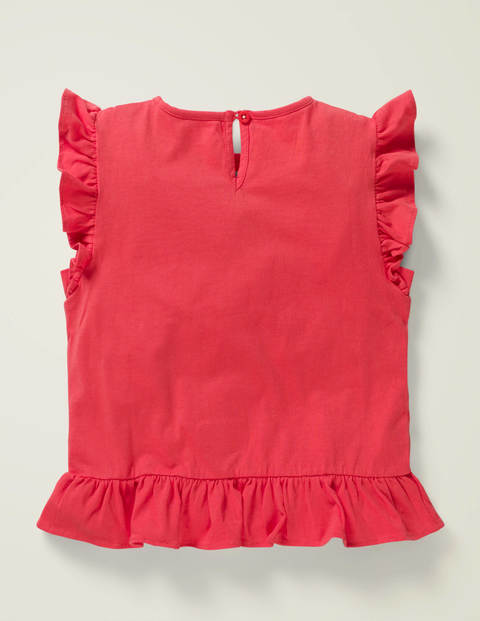 Flatter-T-Shirt - Mohnblumenrot, Erdbeere Flatter-T-Shirt - Mohnblumenrot, Erdbeere