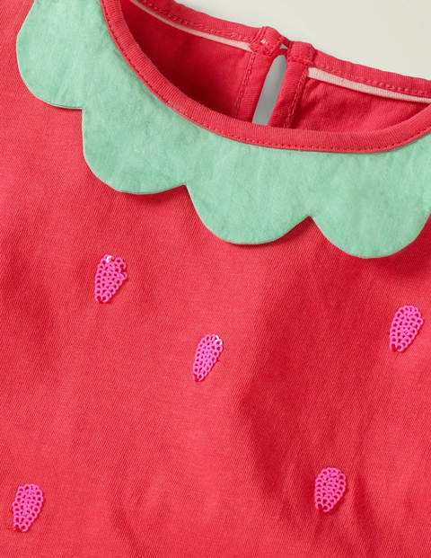 Flatter-T-Shirt - Mohnblumenrot, Erdbeere Flatter-T-Shirt - Mohnblumenrot, Erdbeere