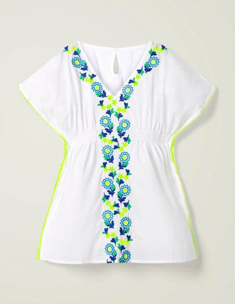 Bestickter Kaftan - Weiß Bestickter Kaftan - Weiß
