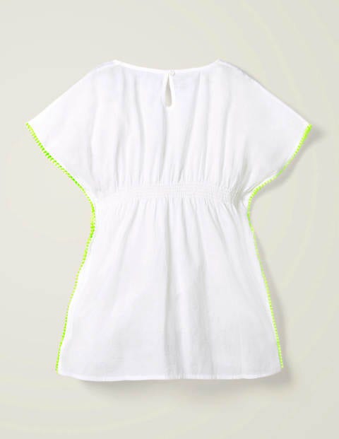 Bestickter Kaftan - Weiß Bestickter Kaftan - Weiß