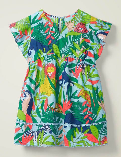 Fun Printed Kaftan - Multi Jumbo Jungle Fun Printed Kaftan - Multi Jumbo Jungle