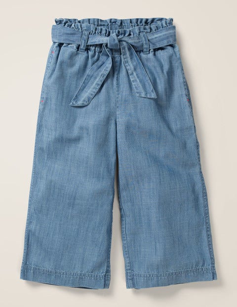 Tie-Waist Culotte - Chambray Tie-Waist Culotte - Chambray