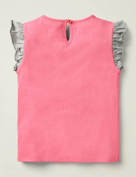 T-Shirt mit Flatterapplikation - Helles Pink, Elefant T-Shirt mit Flatterapplikation - Helles Pink, Elefant