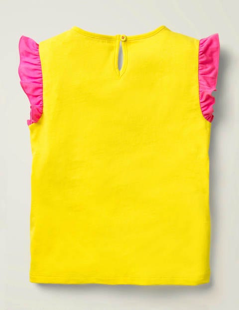 Flutter Appliqué T-shirt - Lemon Zest Yellow Butterfly Flutter Appliqué T-shirt - Lemon Zest Yellow Butterfly