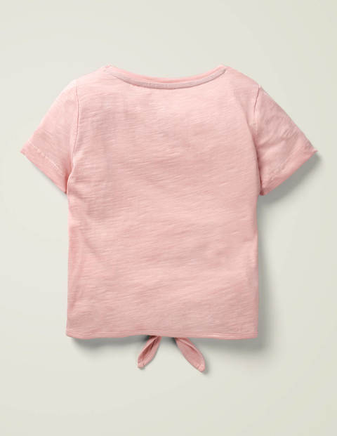 Tie-Front Retro T-Shirt - Boto Pink Love Strawberry Tie-Front Retro T-Shirt - Boto Pink Love Strawberry