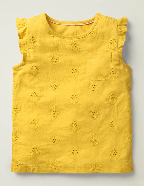 Broderie Top - Daffodil Yellow Broderie Top - Daffodil Yellow