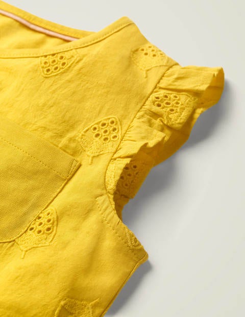 Broderie Top - Daffodil Yellow Broderie Top - Daffodil Yellow