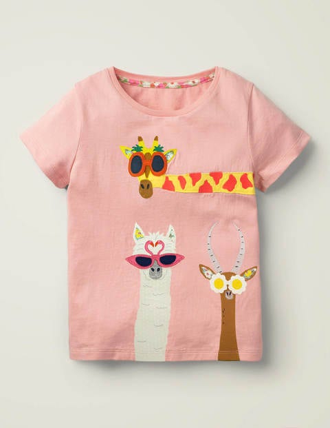 Girls Lilac Purple White Butterfly Stripe Cotton Sleeveless Top T-Shirt NEW