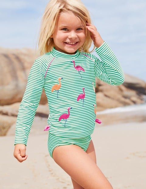 Sparkle Surf Set - Shamrock Green/Ivory Flamingos Sparkle Surf Set - Shamrock Green/Ivory Flamingos
