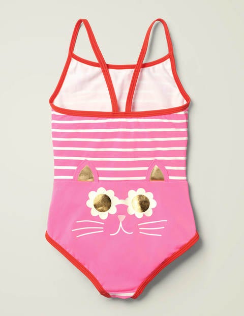 Novelty Bottom Swimsuit - Sweet Pink/Ivory Novelty Bottom Swimsuit - Sweet Pink/Ivory