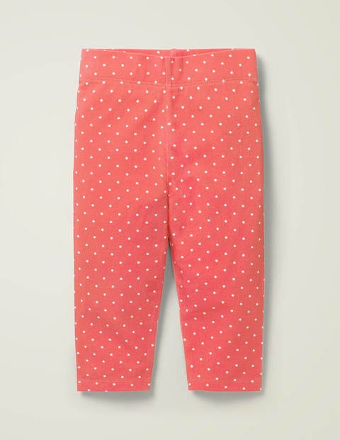 Fun Cropped Leggings - Peach Melba Pink Pin Spot Fun Cropped Leggings - Peach Melba Pink Pin Spot