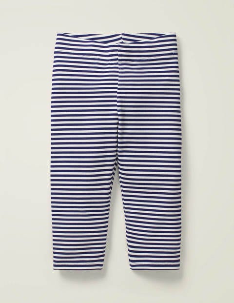 Fun Cropped Leggings - Indigo Navy/ White Fun Cropped Leggings - Indigo Navy/ White