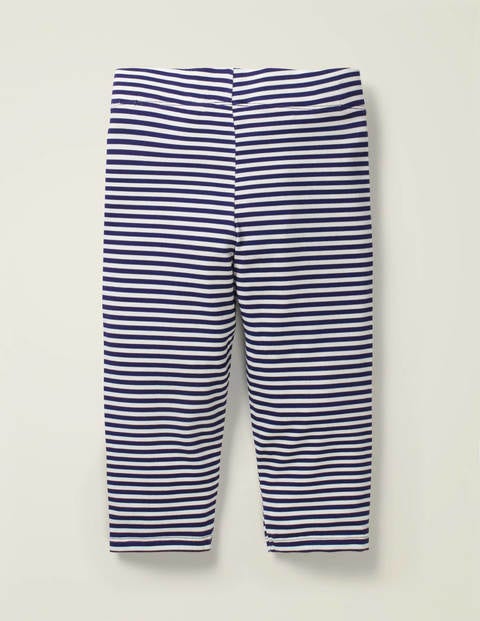 Fun Cropped Leggings - Indigo Navy/ White Fun Cropped Leggings - Indigo Navy/ White