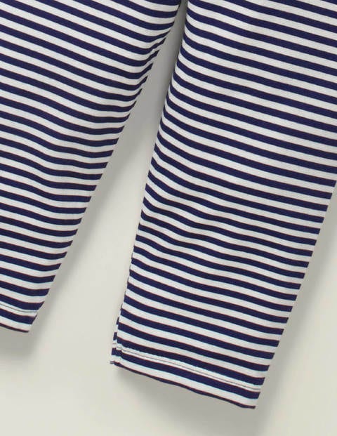 Fun Cropped Leggings - Indigo Navy/ White Fun Cropped Leggings - Indigo Navy/ White