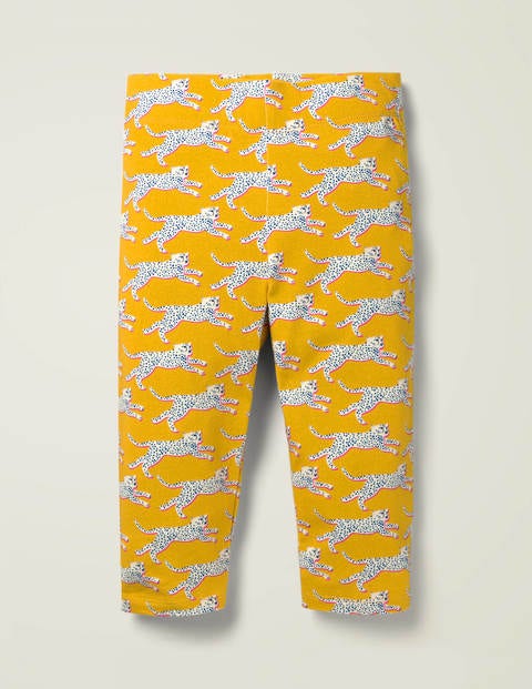 Fröhliche Kurze Leggings - Sonnengelb, Gepard Fröhliche Kurze Leggings - Sonnengelb, Gepard