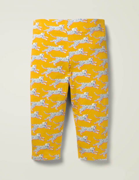 Fröhliche Kurze Leggings - Sonnengelb, Gepard Fröhliche Kurze Leggings - Sonnengelb, Gepard