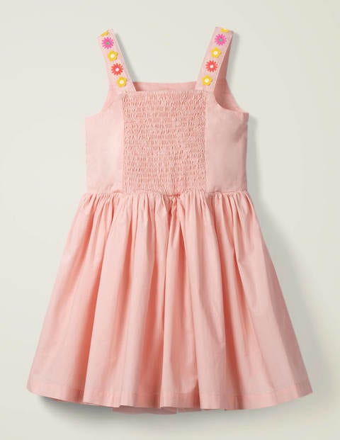 Embroidered Sun Dress - Boto Pink Embroidered Sun Dress - Boto Pink