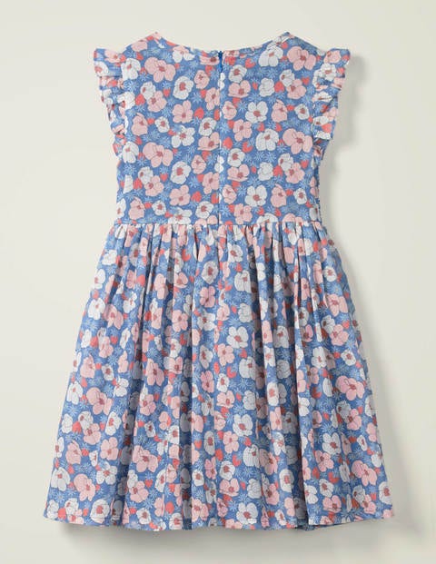 Smocked Woven Dress - Seascape Berry Bloom Smocked Woven Dress - Seascape Berry Bloom