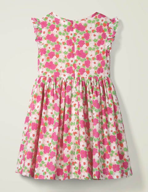 Smocked Woven Dress - Boto Pink Berry Bloom Smocked Woven Dress - Boto Pink Berry Bloom