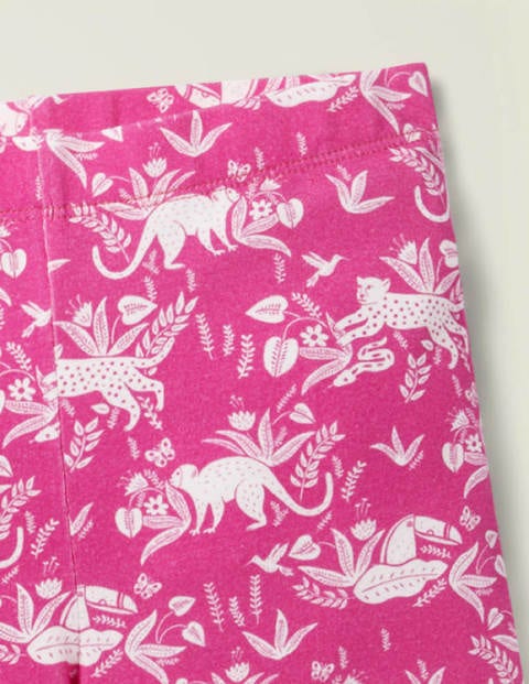 Fun Essential Jersey Shorts - Pop Pansy Pink Tropical Toile Fun Essential Jersey Shorts - Pop Pansy Pink Tropical Toile