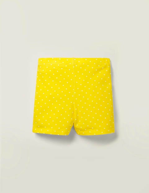 Fun Essential Jersey Shorts - Lemon Zest Yellow Pin Spot Fun Essential Jersey Shorts - Lemon Zest Yellow Pin Spot