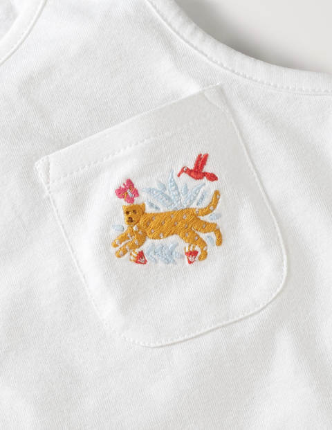 Fröhliches Pyjamaset Mit Tasche - Hellblau, Tropen-Toile Fröhliches Pyjamaset Mit Tasche - Hellblau, Tropen-Toile