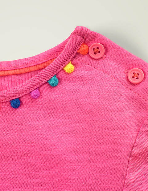 Charlie Jerseykleid mit Bommeln - Helles Pink Charlie Jerseykleid mit Bommeln - Helles Pink