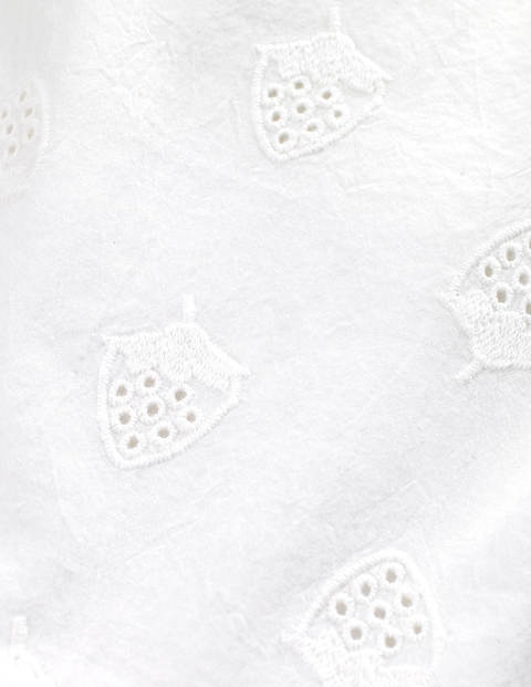Strawberry Broderie Dress - White Strawberry Broderie Dress - White