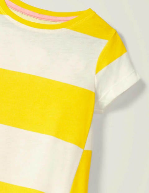 Stripe Jersey Dress - Lemon Zest Yellow Stripe Jersey Dress - Lemon Zest Yellow