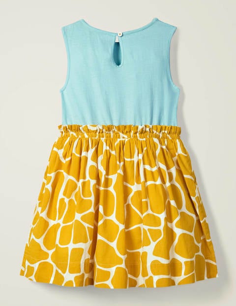 Safari Appliqué Dress - Tuscan Sun Yellow Giraffe Safari Appliqué Dress - Tuscan Sun Yellow Giraffe