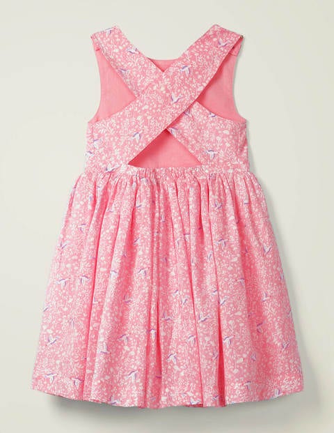 Cross Back Dress - Pink Lemonade Bird Song Cross Back Dress - Pink Lemonade Bird Song