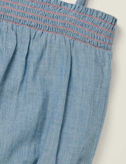 Top tissé avec lien à nouer - Chambray Top tissé avec lien à nouer - Chambray