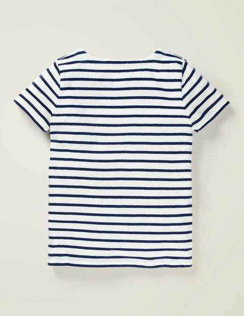 Short-sleeved Breton - Rainbow Chevron Stripe Short-sleeved Breton - Rainbow Chevron Stripe