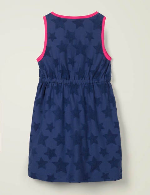 Towelling Dress - Indigo Navy Towelling Dress - Indigo Navy