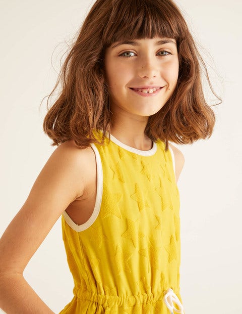 Towelling Dress - Daffodil Yellow Towelling Dress - Daffodil Yellow