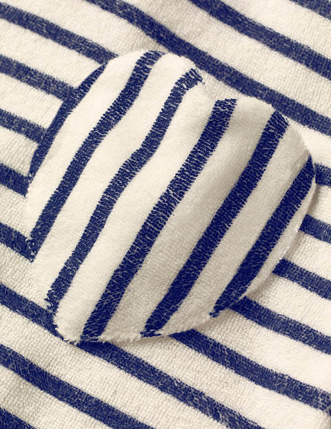 T-shirt en éponge - Blanc/bleu marine indigo T-shirt en éponge - Blanc/bleu marine indigo