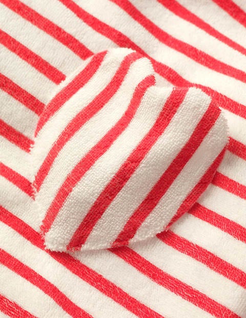 Towelling T-shirt - White/Summer Poppy Red Towelling T-shirt - White/Summer Poppy Red