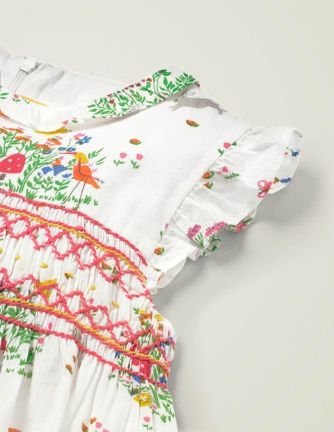 Easter Dress - Ivory Spring Scene Easter Dress - Ivory Spring Scene